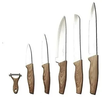 Set X6 Juego De Cuchillos Lujo + Pelador
