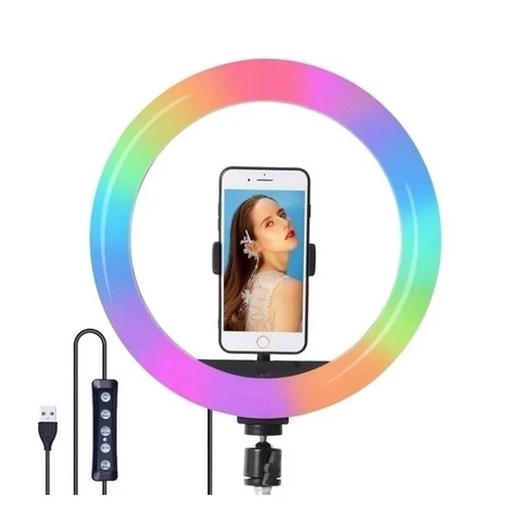 ARO LUZ RGB CON TRIPODE 33CM