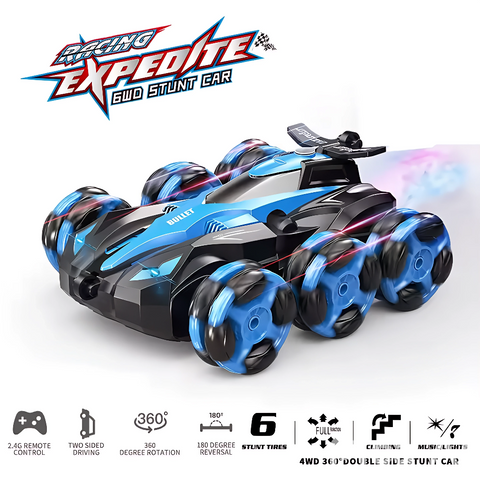 CARRO STUNT ACROBATICO RC 6 RUEDAS