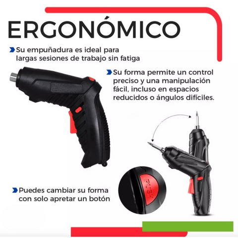 48 Piezas Kit Destornillador Eléctrico R